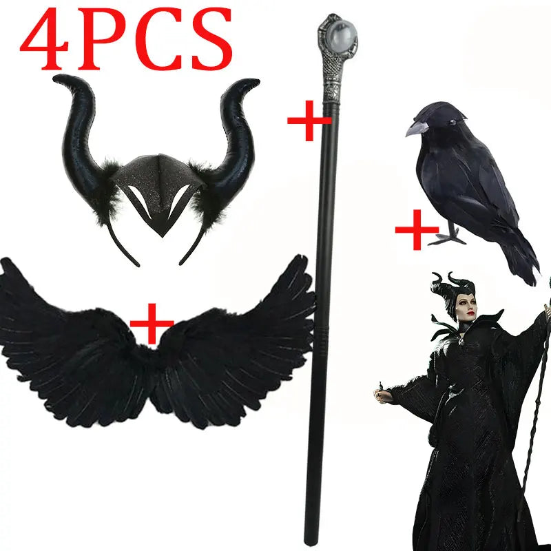 Maleficent Horn Headband – Evil Queen Costume Accessory for Kids & Halloween Cosplay