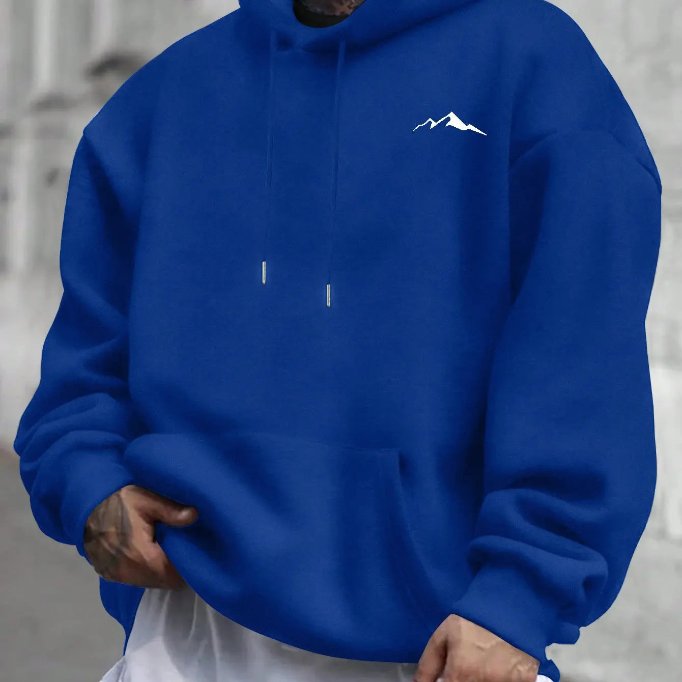 Men’s Printed Hoodie – Loose Hip Hop Street Style Sweatshirt