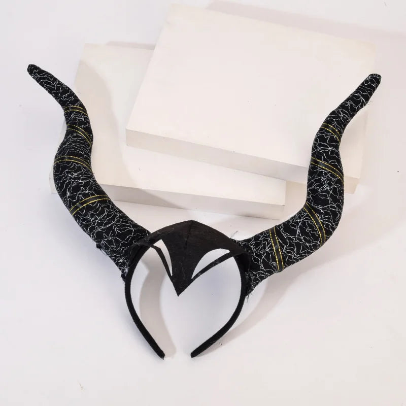 Maleficent Horn Headband – Evil Queen Costume Accessory for Kids & Halloween Cosplay