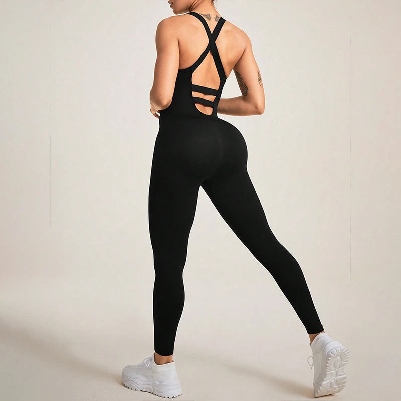 Jumpsuits for Women, Seamless One Piece Yoga Workout Romper
