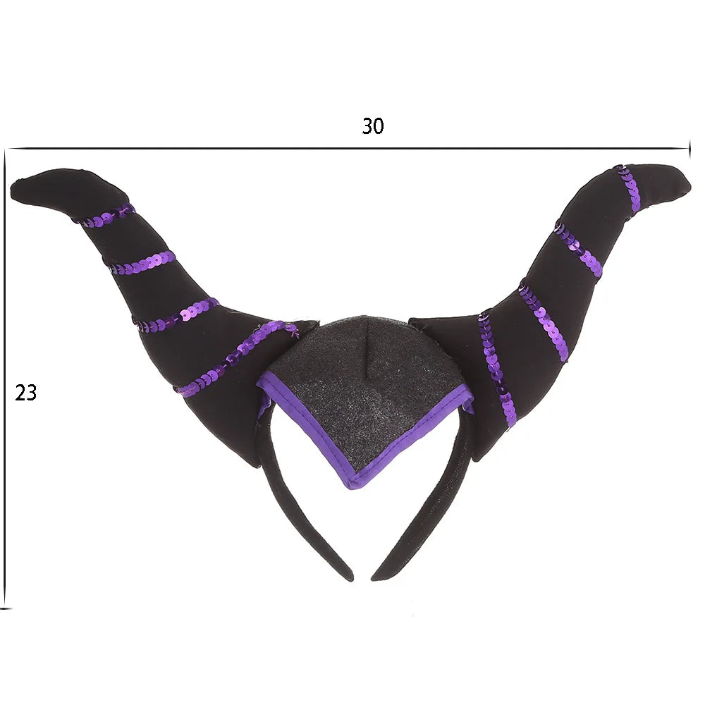 Maleficent Horn Headband – Evil Queen Costume Accessory for Kids & Halloween Cosplay