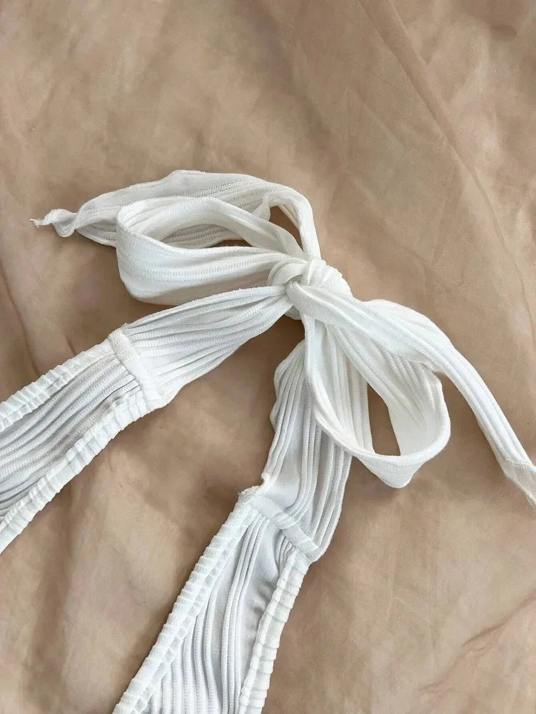 Sexy V-Neck Halter Crop Top – Backless Y2K Summer Style for Women