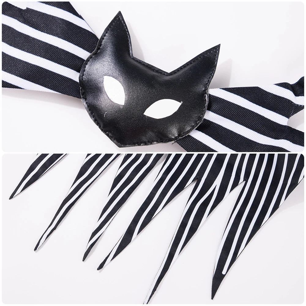 Jack Skellington Cosplay Costume – Striped Top & Pants Outfit for Men and Women