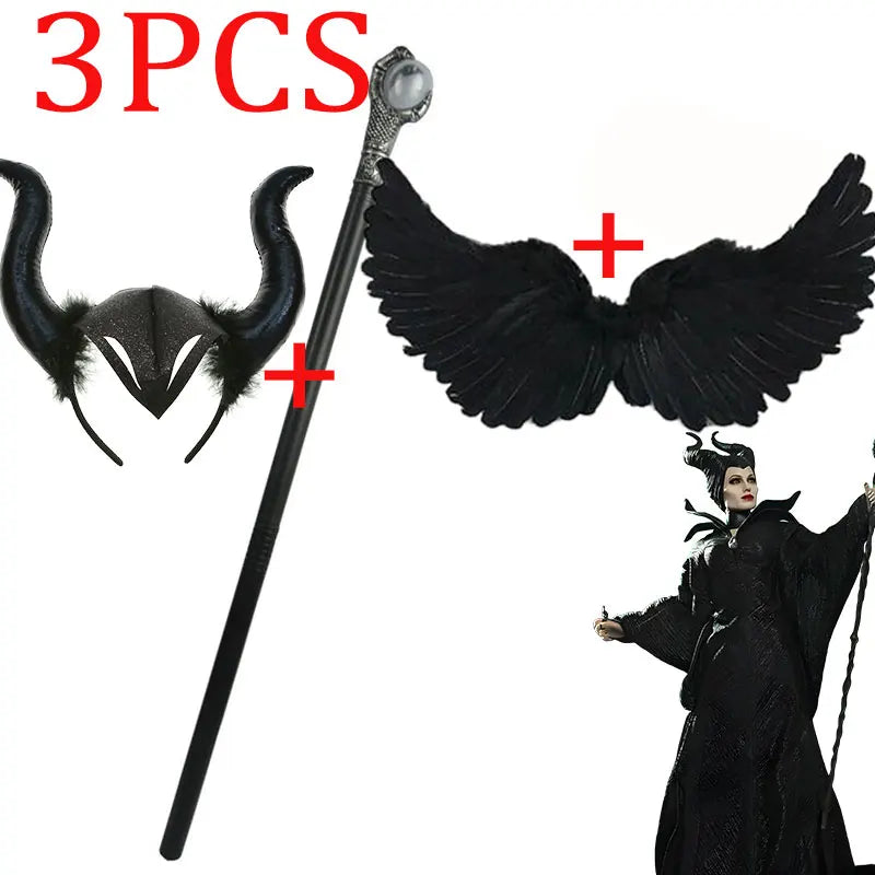 Maleficent Horn Headband – Evil Queen Costume Accessory for Kids & Halloween Cosplay