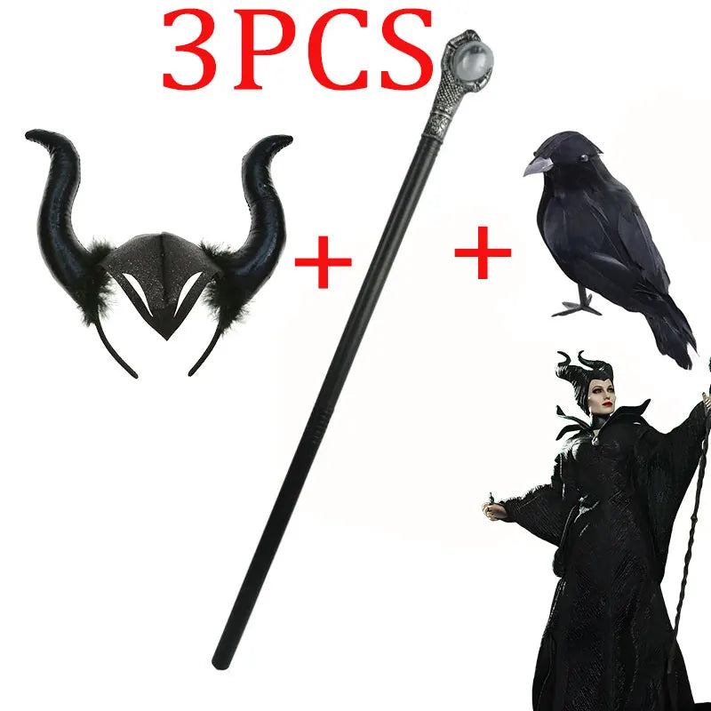Maleficent Horn Headband – Evil Queen Costume Accessory for Kids & Halloween Cosplay