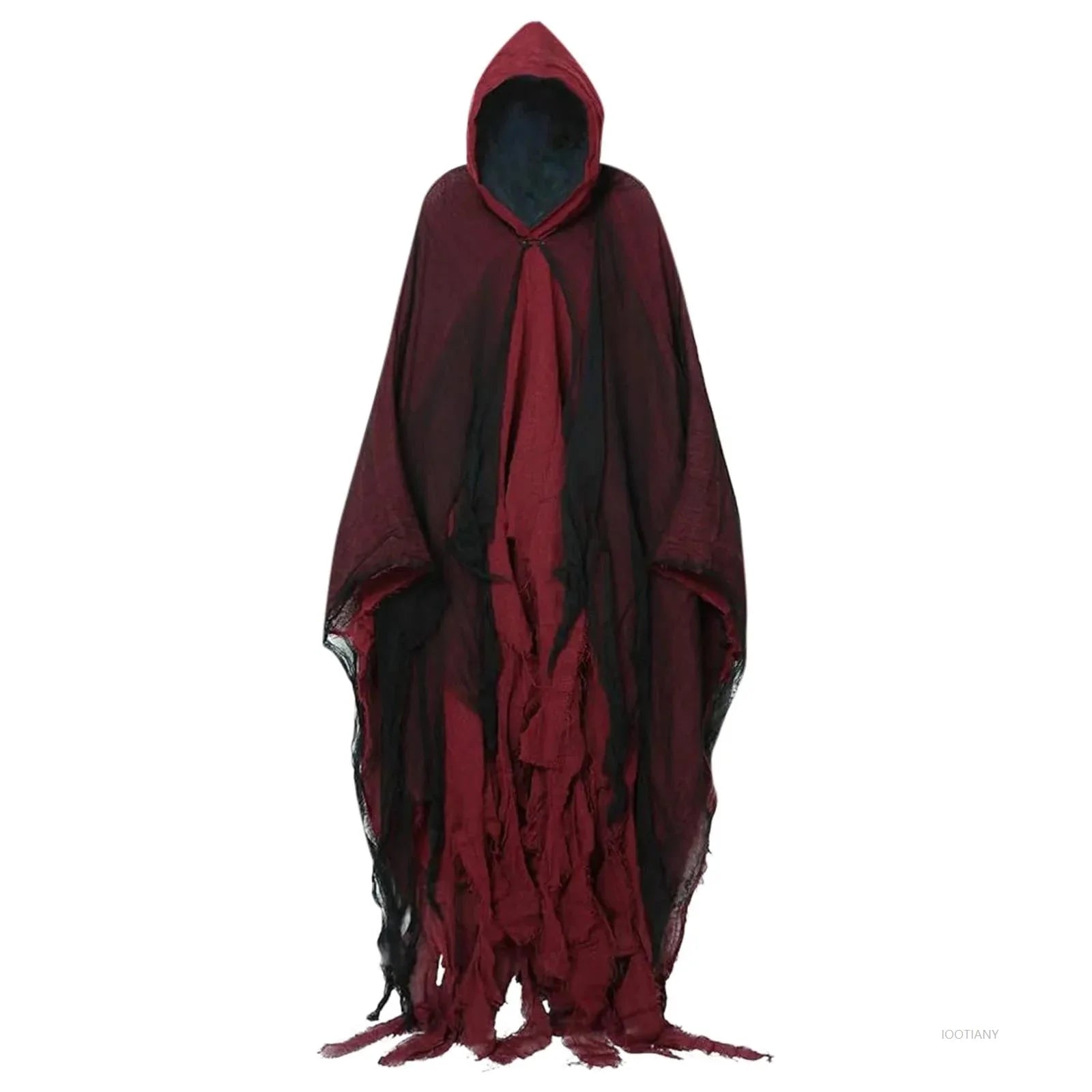 Women’s Witch & Vampire Halloween Costume – Hooded Cloak with Horror Props