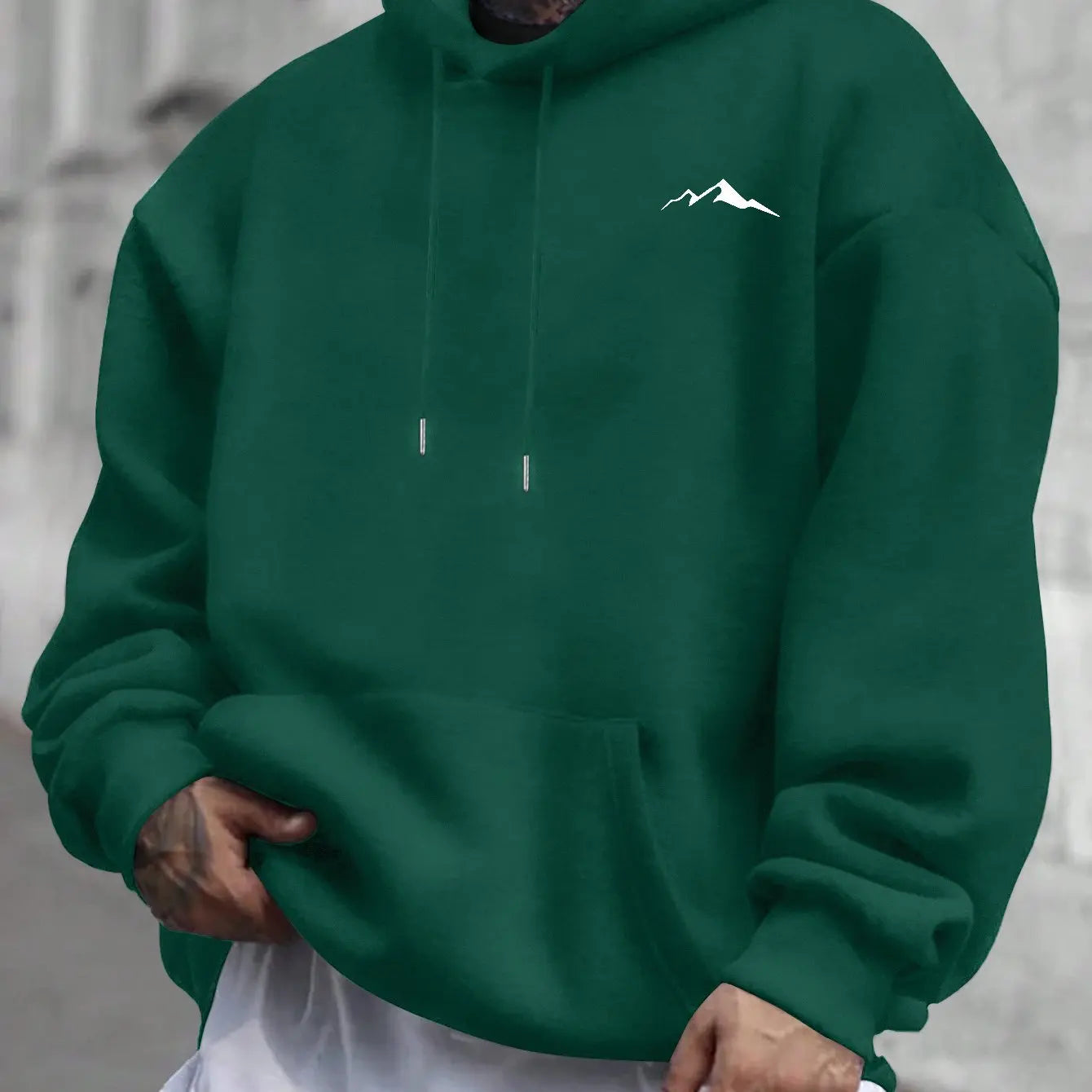 Men’s Printed Hoodie – Loose Hip Hop Street Style Sweatshirt